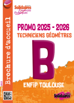 Brochure d'accueil B Technicien-Géomètre Toulouse - promo 2025-2026 